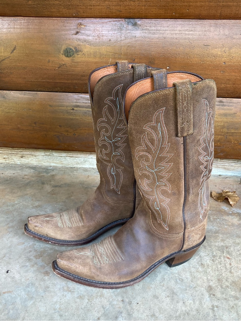 Lucchese | Suede Cowboy Boots